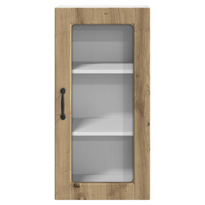 Mobile in vetro da parete LUCCA 2 pcs Rovere Artigianale