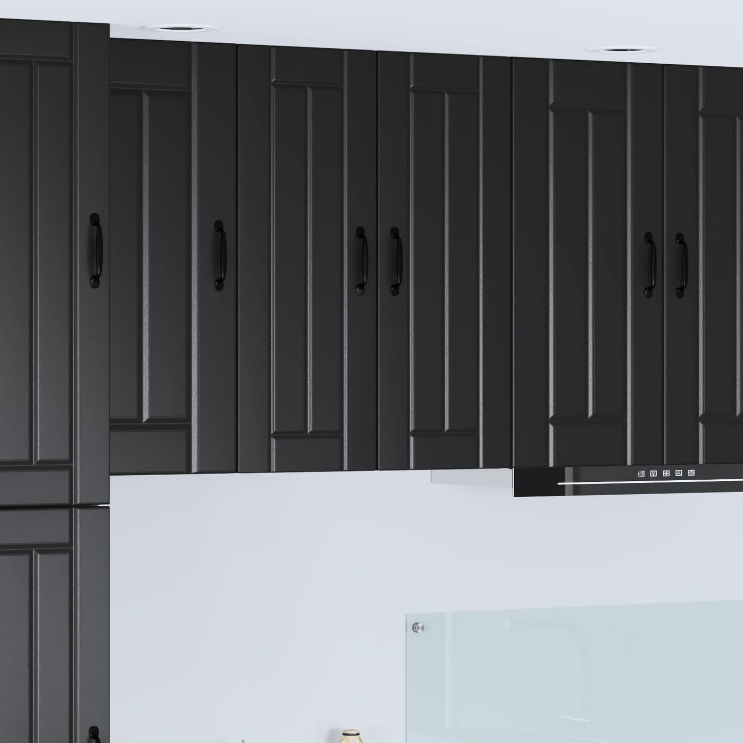 Pannello lavastoviglie Lucca 2 pcs Nero 30 x 31 x 80 cm | homemem39