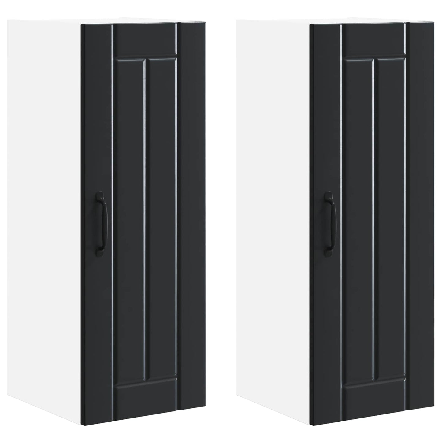 Pannello lavastoviglie Lucca 2 pcs Nero 30 x 31 x 80 cm | homemem39