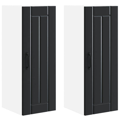 Pannello lavastoviglie Lucca 2 pcs Nero 30 x 31 x 80 cm | homemem39