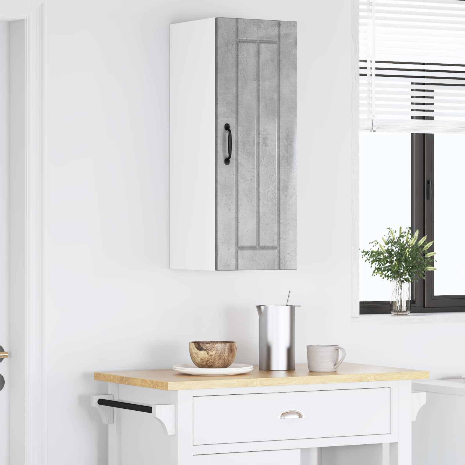 Pannello lavastoviglie Lucca Grigio Cemento 30 x 31 x 80 cm | homemem39