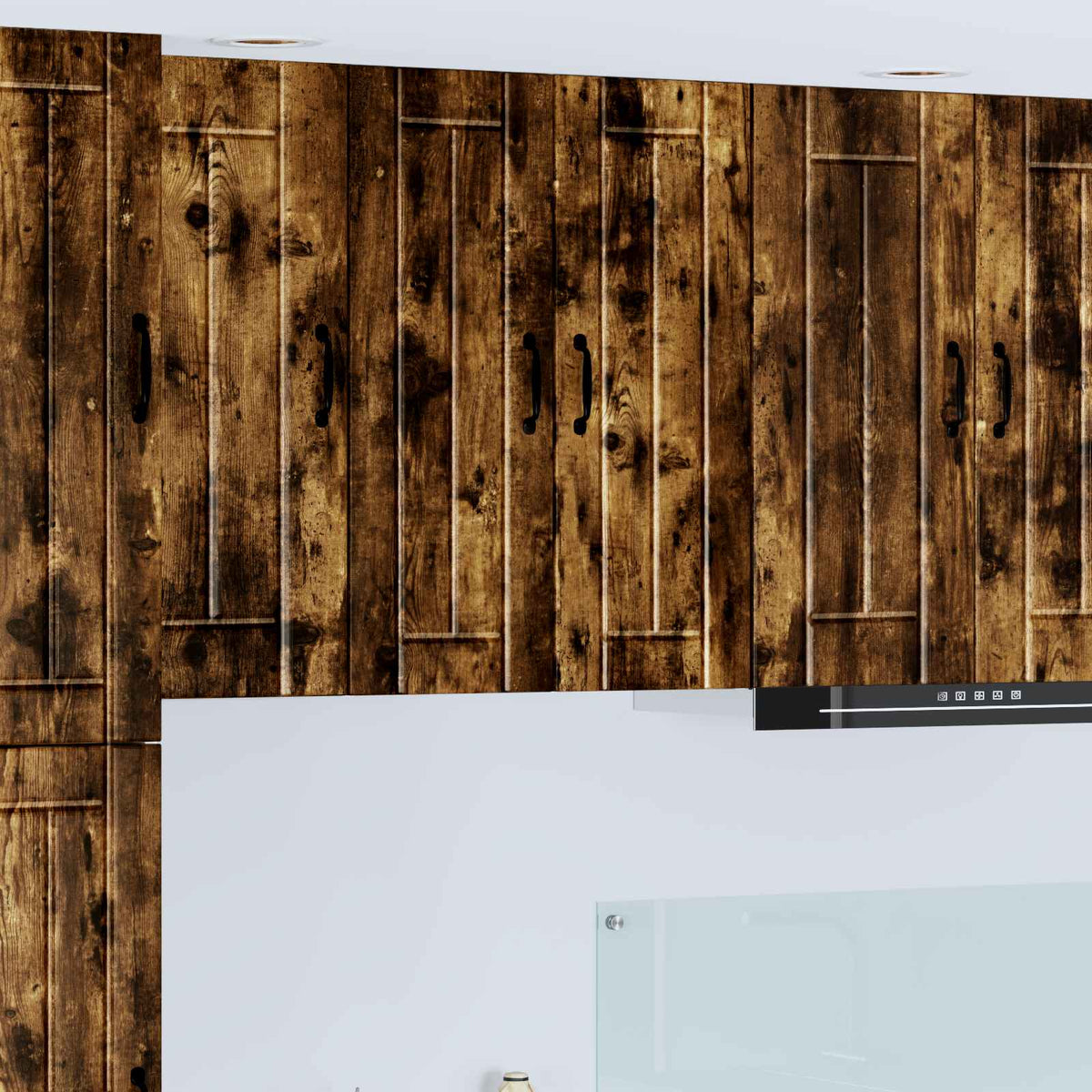 Armadietto a muro LUCCA Rovere Fumo 30 x 31 x 80 cm - homemem39