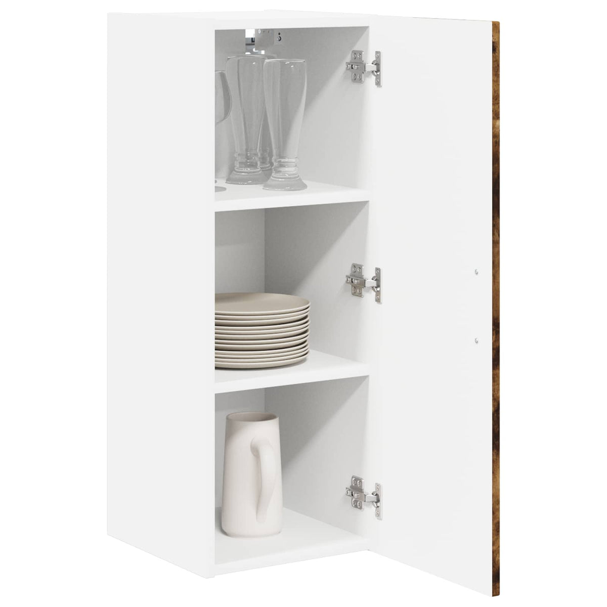 Armadietto a muro LUCCA Rovere Fumo 30 x 31 x 80 cm - homemem39