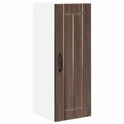 Armadietto a muro LUCCA 2 pcs Rovere Marrone 30 x 31 x 80 cm | homemem39