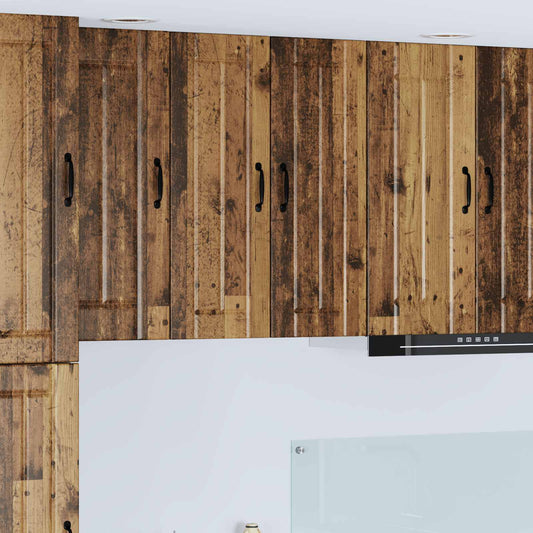 Armadietto a muro LUCCA 2 pcs Legno antico 30 x 31 x 80 cm | homemem39