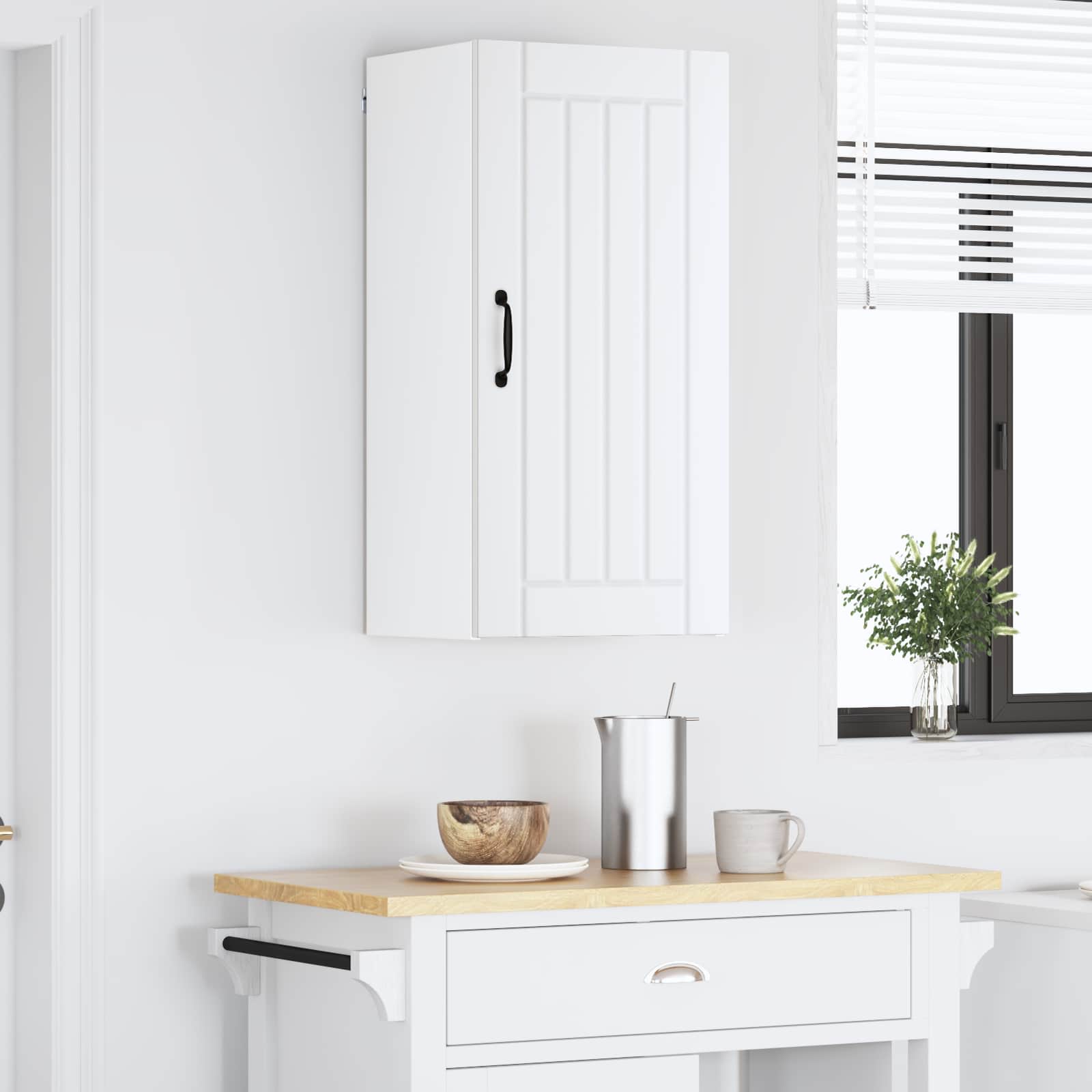 Armadietto a muro LUCCA Bianco 40 x 31 x 80 cm | homemem39
