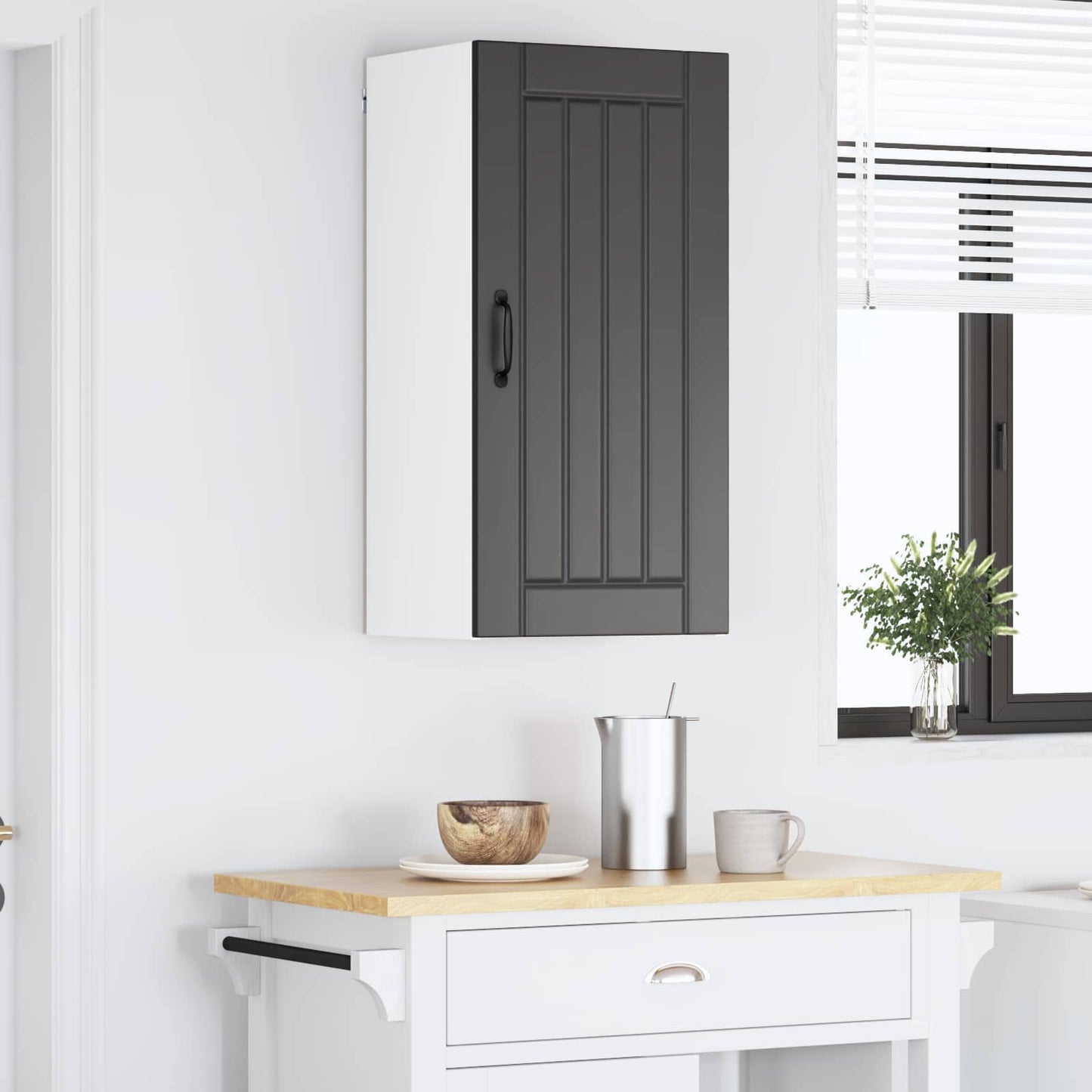 Armadietto a muro LUCCA Nero 40 x 31 x 80 cm | homemem39