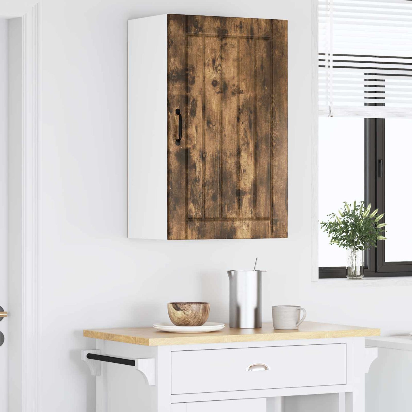 Armadietto a muro LUCCA Rovere Fumo 50 x 31 x 80 cm | homemem39