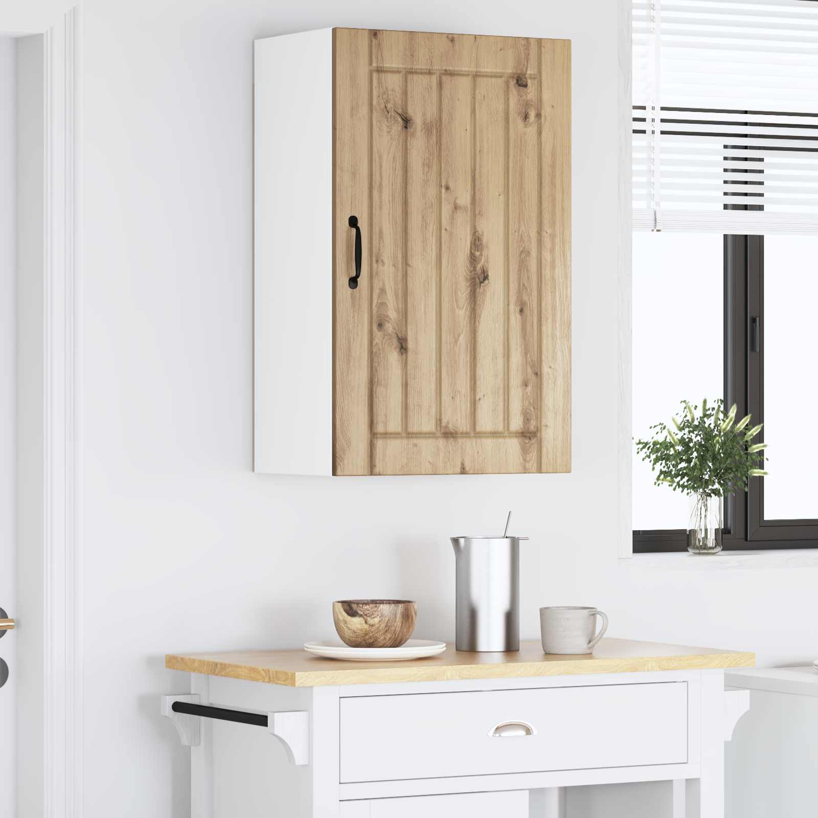 Armadietto a muro LUCCA Rovere Artigianale 50 x 31 x 80 cm | homemem39