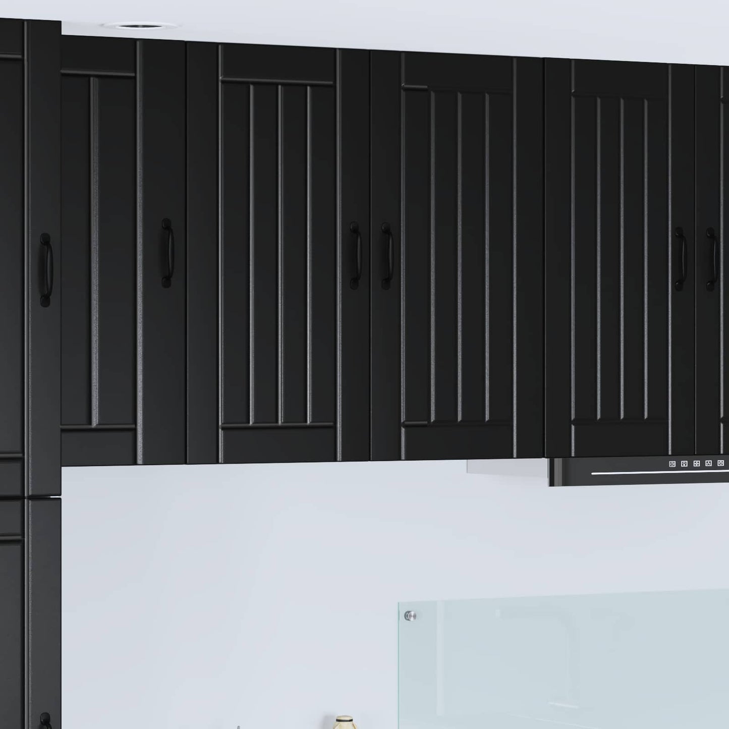 Armadietto a muro LUCCA Nero 80 x 31 x 80 cm