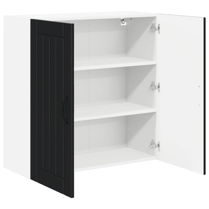 Armadietto a muro LUCCA Nero 80 x 31 x 80 cm | homemem39