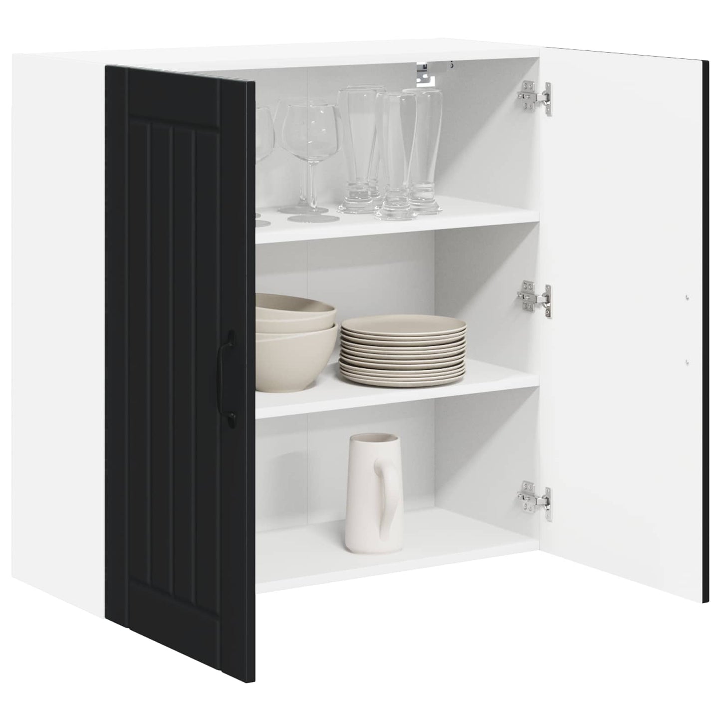 Armadietto a muro LUCCA Nero 80 x 31 x 80 cm | homemem39