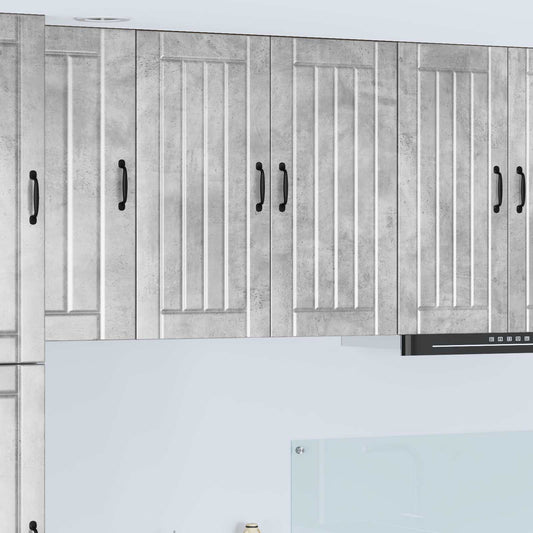 Armadietto a muro LUCCA Grigio Cemento 80 x 31 x 80 cm | homemem39