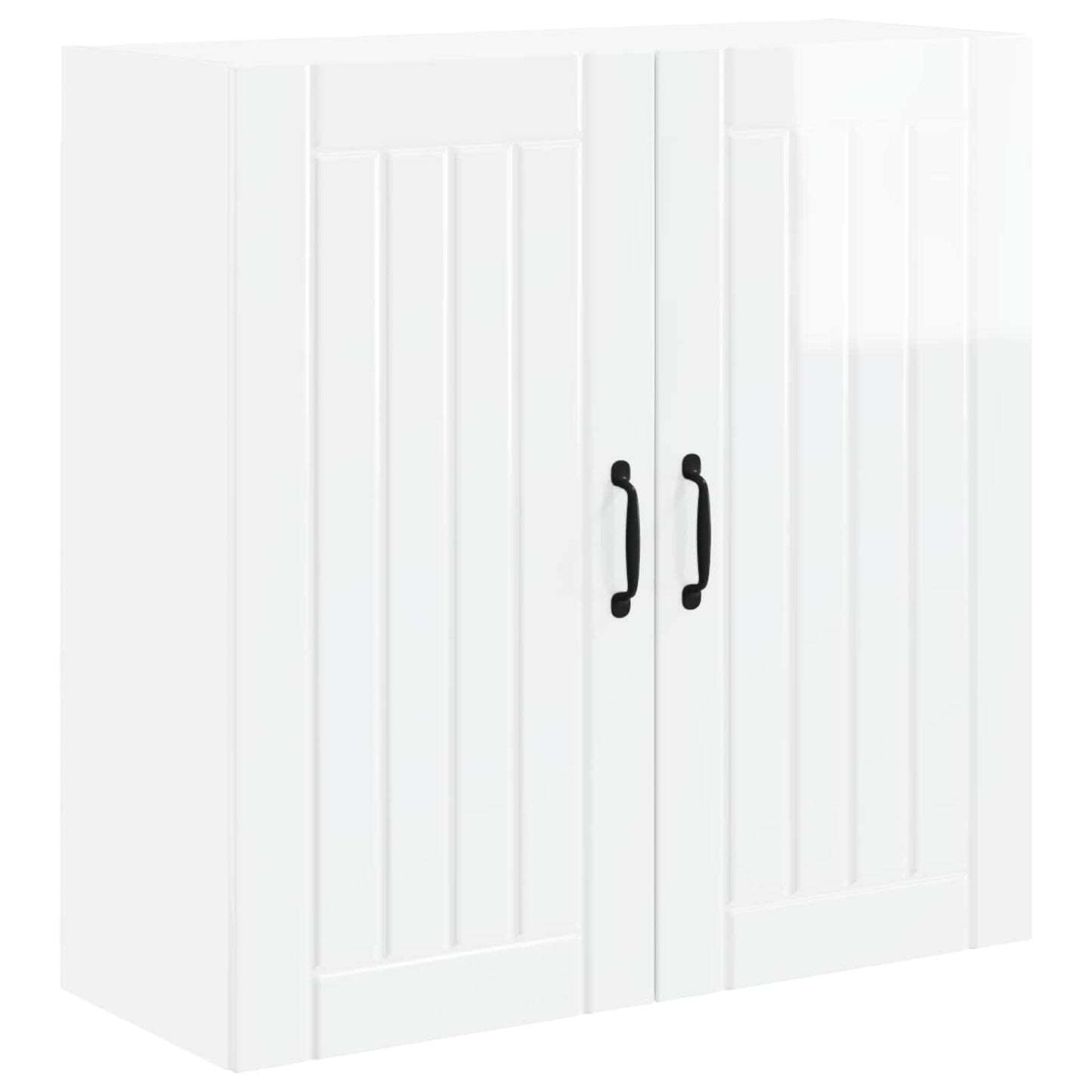 Armadietto a muro LUCCA Bianco Lucido 80 x 31 x 80 cm | homemem39