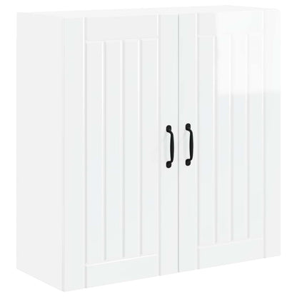 Armadietto a muro LUCCA Bianco Lucido 80 x 31 x 80 cm | homemem39