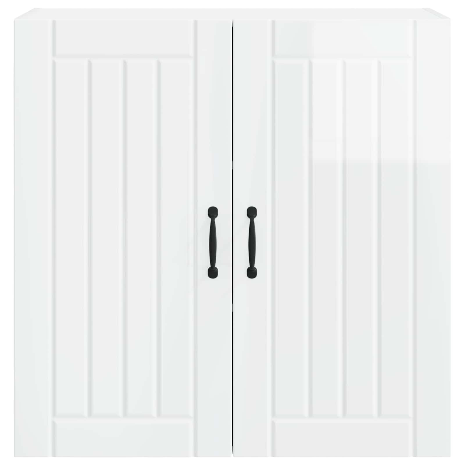 Armadietto a muro LUCCA Bianco Lucido 80 x 31 x 80 cm | homemem39