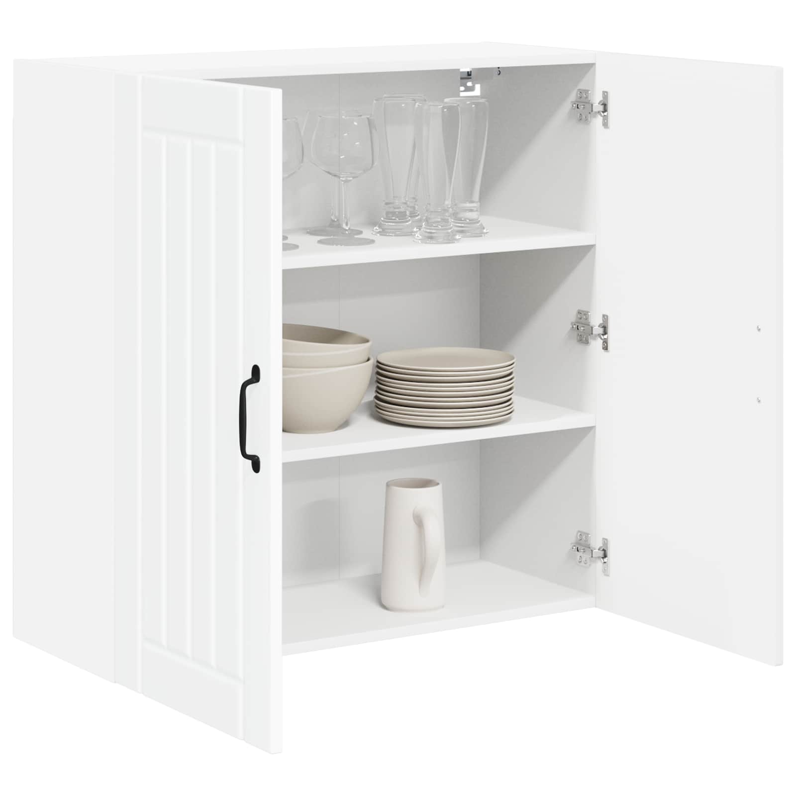 Armadietto a muro LUCCA Bianco Lucido 80 x 31 x 80 cm | homemem39