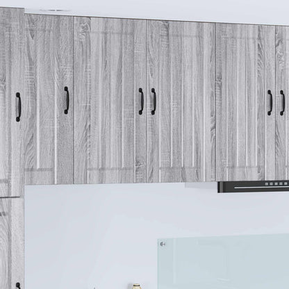 Armadietto a muro LUCCA Grigio Sonoma 80 x 31 x 80 cm | homemem39