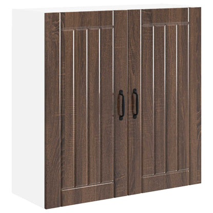 Armadietto a muro LUCCA Rovere Marrone 80 x 31 x 80 cm | homemem39