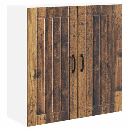 Armadietto a muro LUCCA Legno antico 80 x 31 x 80 cm | homemem39