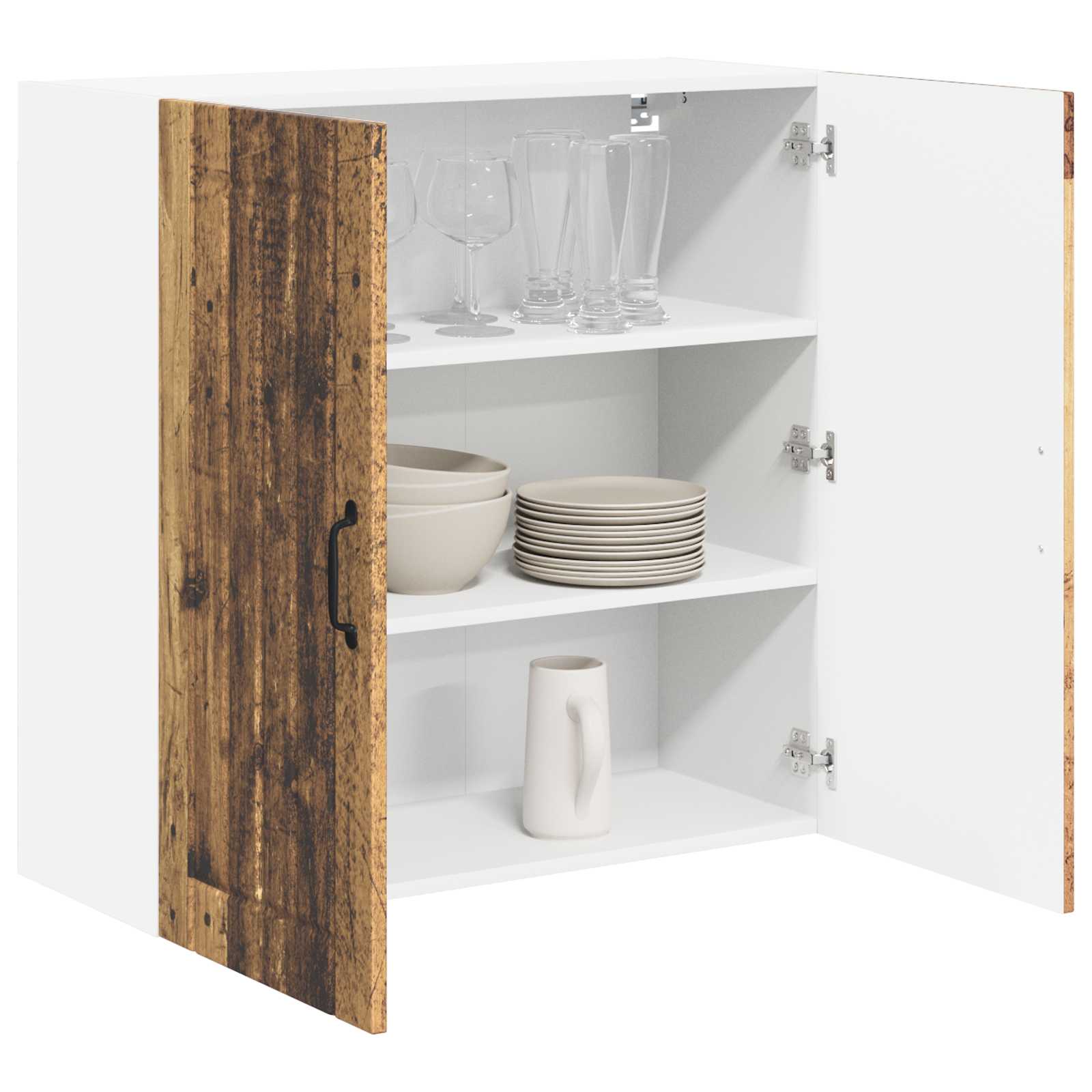 Armadietto a muro LUCCA Legno antico 80 x 31 x 80 cm | homemem39