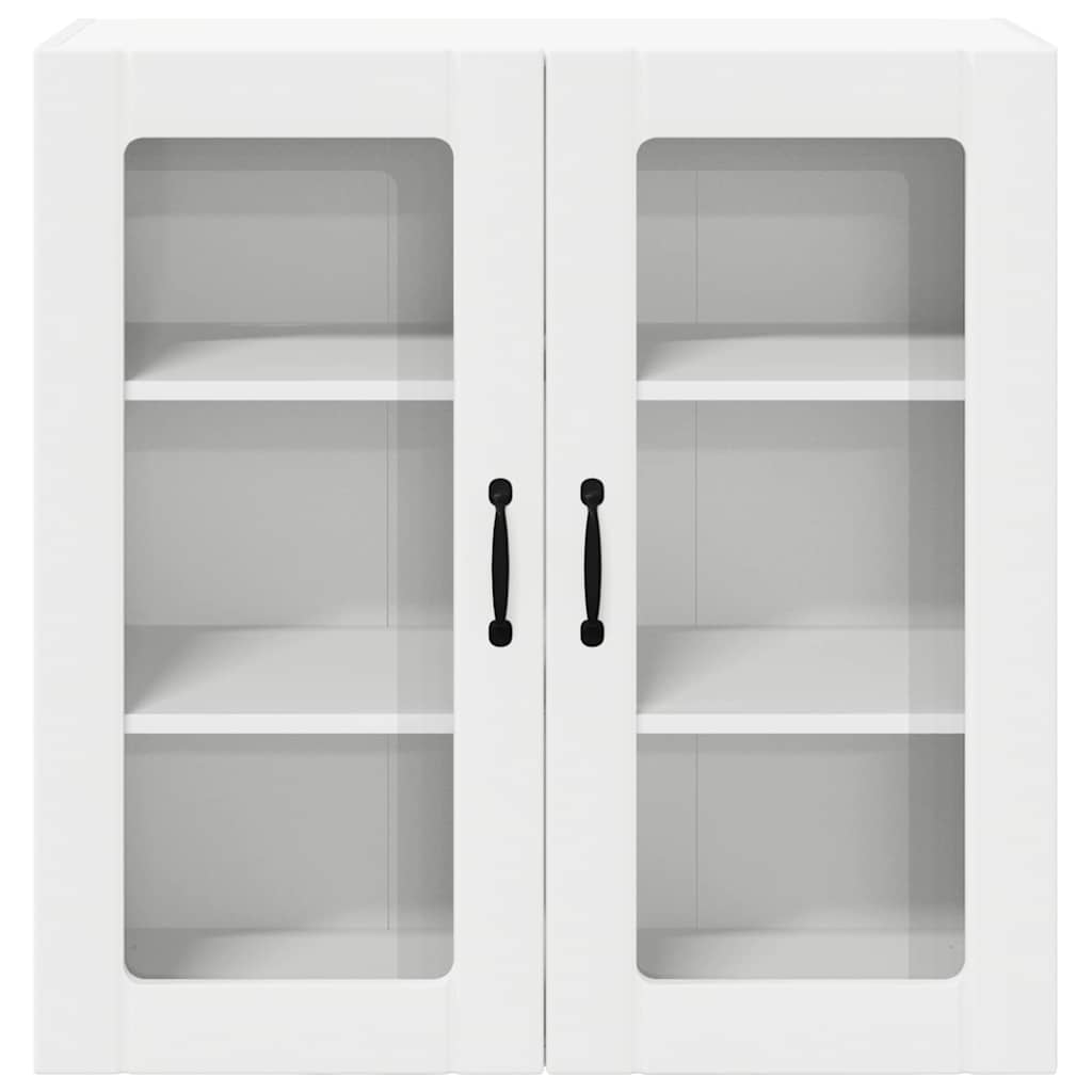 Mobile in vetro da parete LUCCA Bianco 80 x 31 x 80 cm | homemem39