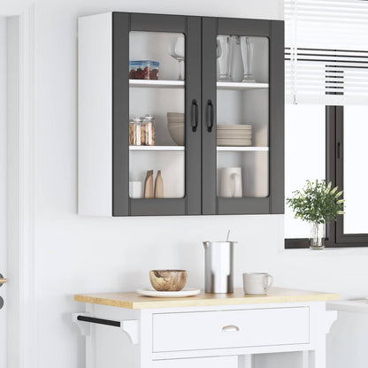Mobile in vetro da parete LUCCA Nero 80 x 31 x 80 cm | homemem39
