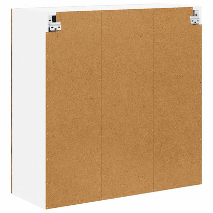 Mobile in vetro da parete LUCCA Rovere Fumo 80 x 31 x 80 cm - homemem39