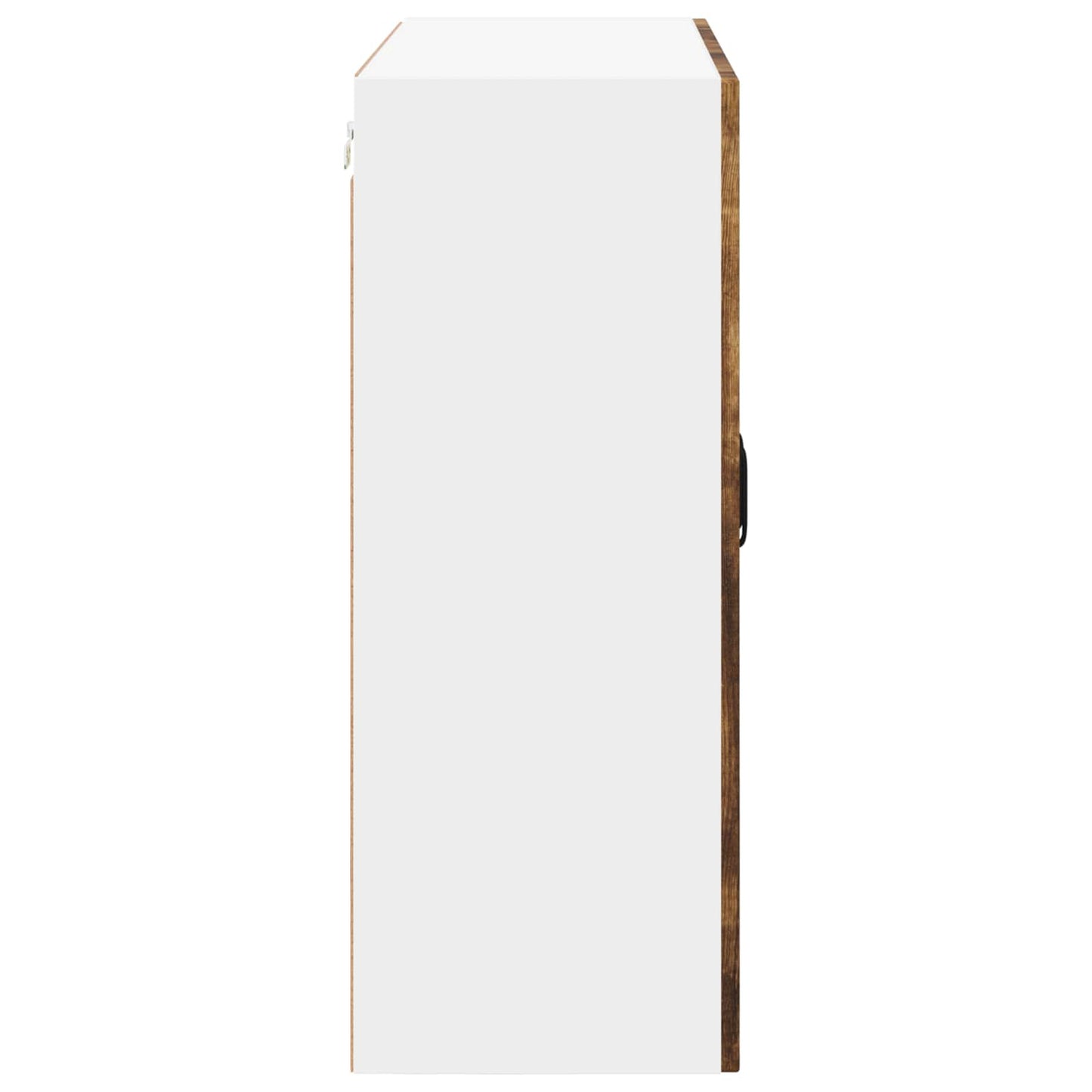 Mobile in vetro da parete LUCCA Rovere Fumo 80 x 31 x 80 cm - homemem39