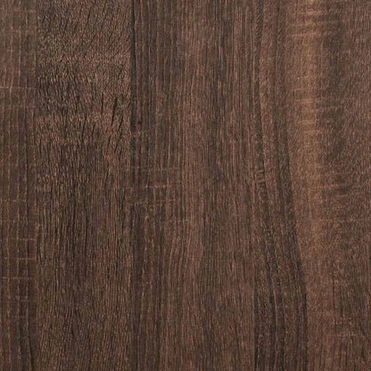 Mobile in vetro da parete LUCCA Rovere Marrone 80 x 31 x 80 cm | homemem39