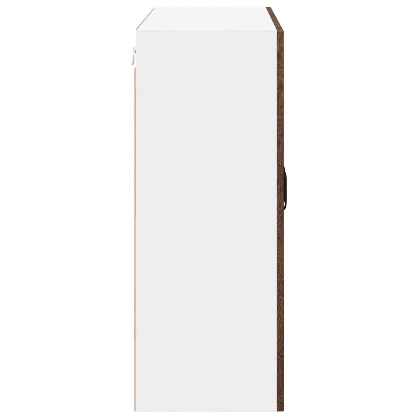 Mobile in vetro da parete LUCCA Rovere Marrone 80 x 31 x 80 cm