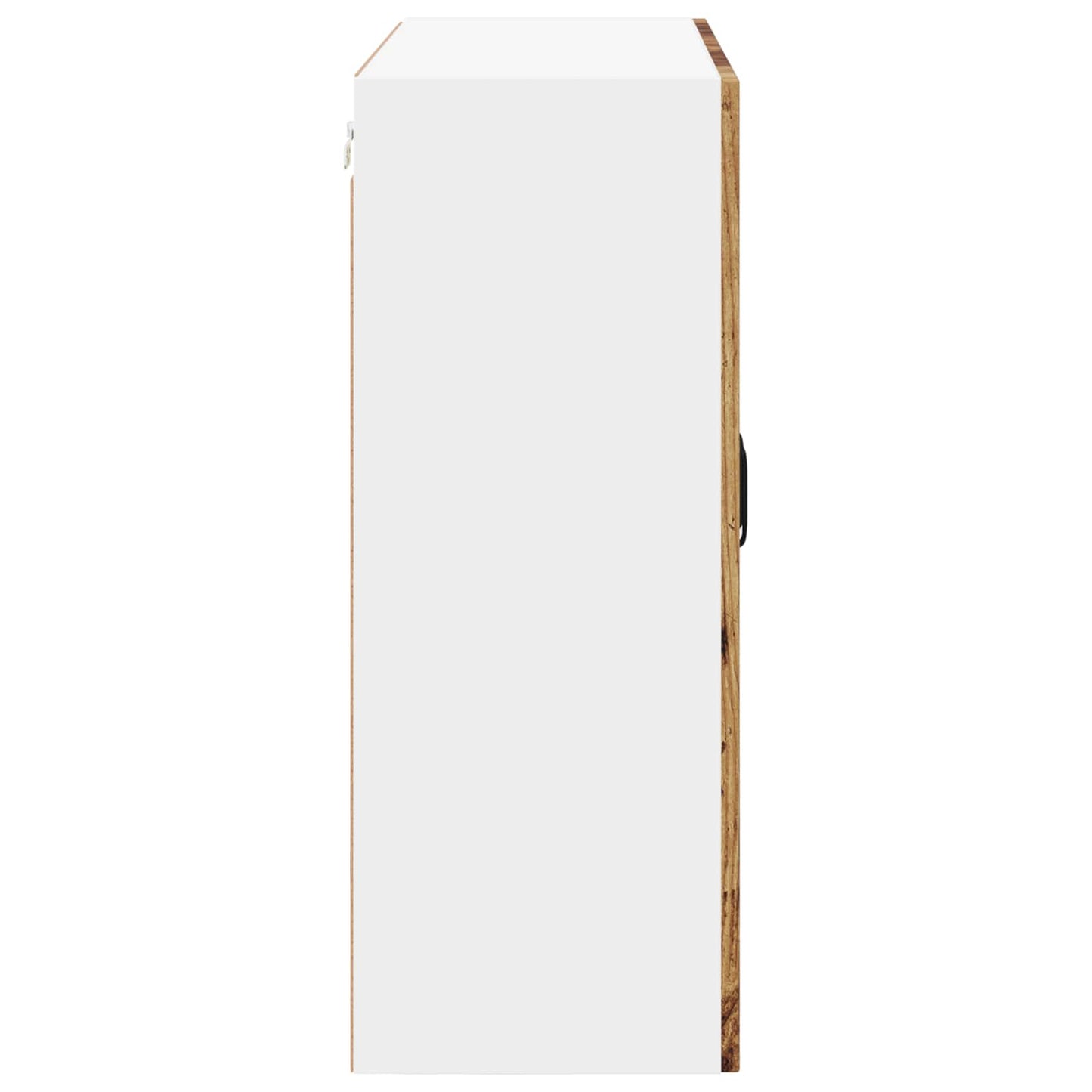 Mobile in vetro da parete LUCCA Legno antico 80 x 31 x 80 cm