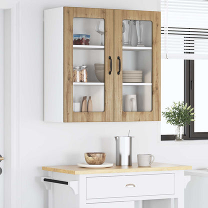 Mobile in vetro da parete LUCCA Rovere Artigianale | homemem39