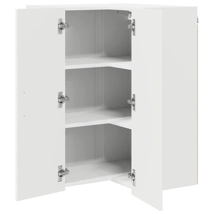 Mobile angolare per parete LUCCA Bianco 57 x 57 x 80 cm | homemem39