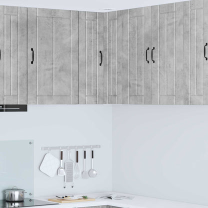 Mobile angolare per parete LUCCA Grigio Cemento 57 x 57 x 80 cm | homemem39