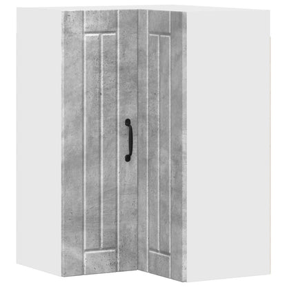 Mobile angolare per parete LUCCA Grigio Cemento 57 x 57 x 80 cm | homemem39