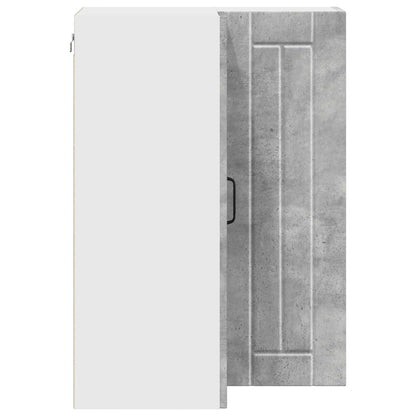 Mobile angolare per parete LUCCA Grigio Cemento 57 x 57 x 80 cm | homemem39