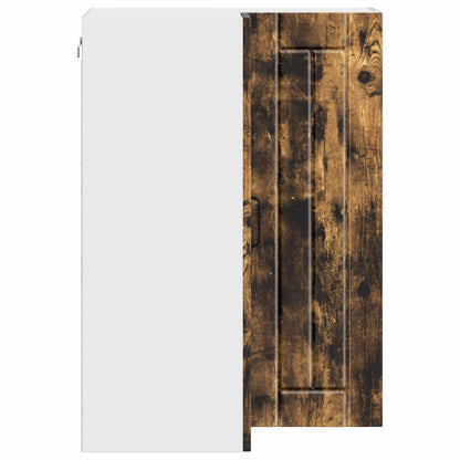 Mobile angolare per parete LUCCA Rovere Fumo 57 x 57 x 80 cm | homemem39