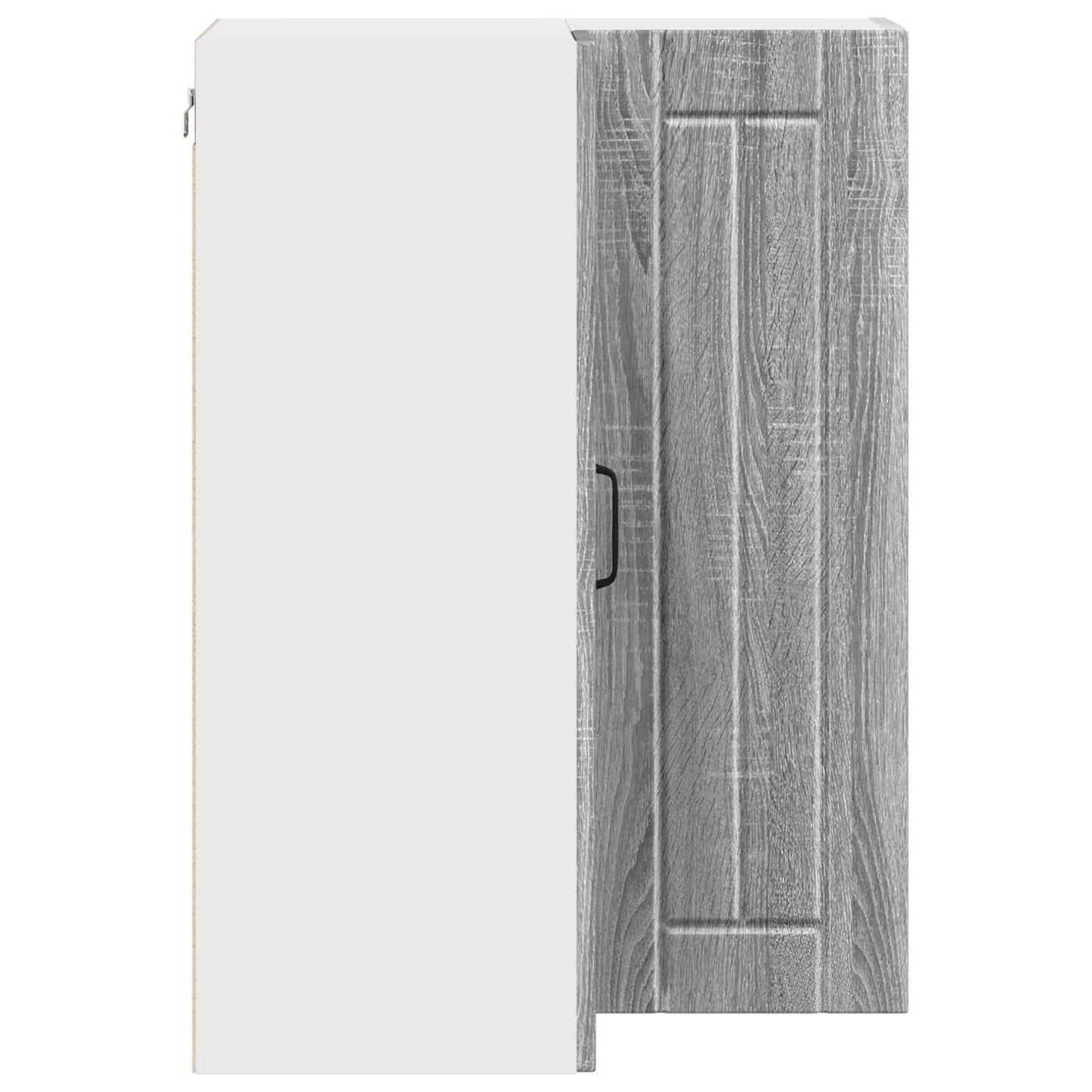Mobile angolare per parete LUCCA Grigio Sonoma 57 x 57 x 80 cm | homemem39