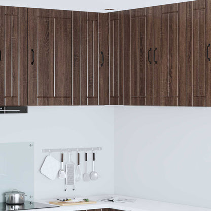 Mobile angolare per parete LUCCA Rovere Marrone 57 x 57 x 80 cm