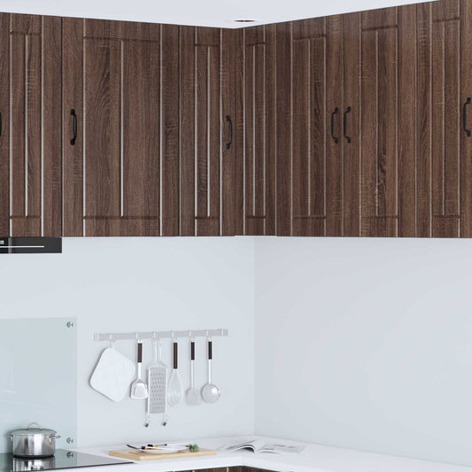 Mobile angolare per parete LUCCA Rovere Marrone 57 x 57 x 80 cm