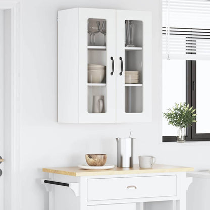 Mobile in vetro da parete LUCCA Bianco 60 x 31 x 80 cm | homemem39