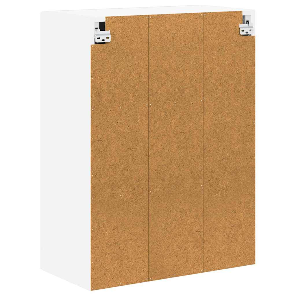 Mobile in vetro da parete LUCCA Bianco 60 x 31 x 80 cm | homemem39