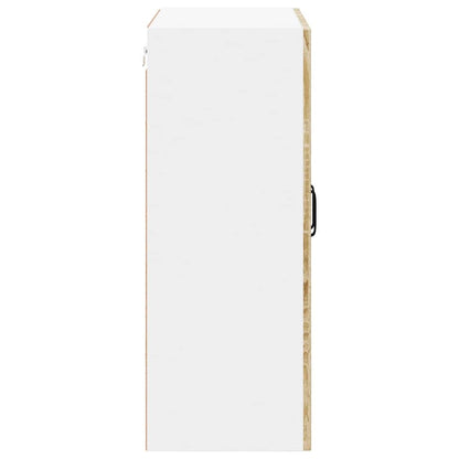 Mobile in vetro da parete LUCCA Rovere Sonoma 60 x 31 x 80 cm | homemem39
