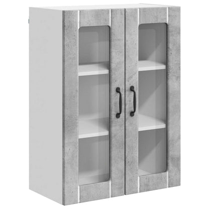 Mobile in vetro da parete LUCCA Grigio Cemento 60 x 31 x 80 cm | homemem39