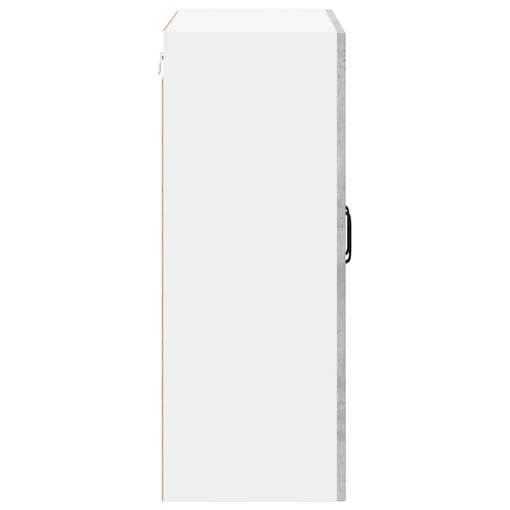 Mobile in vetro da parete LUCCA Grigio Cemento 60 x 31 x 80 cm | homemem39