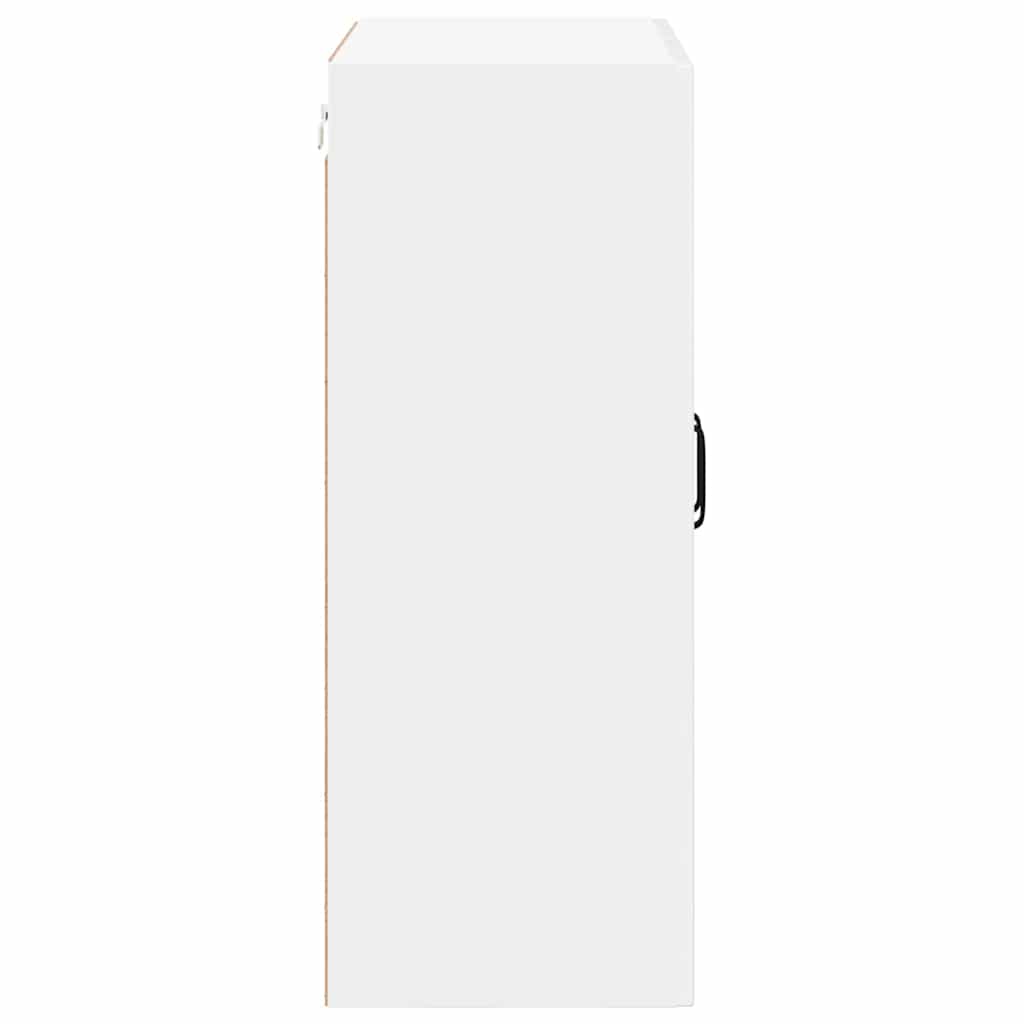 Mobile in vetro da parete LUCCA Bianco Lucido 60 x 31 x 80 cm | homemem39