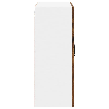 Mobile in vetro da parete LUCCA Rovere Fumo 60 x 31 x 80 cm - homemem39