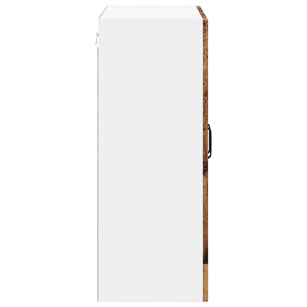 Mobile in vetro da parete LUCCA Legno antico 60 x 31 x 80 cm | homemem39
