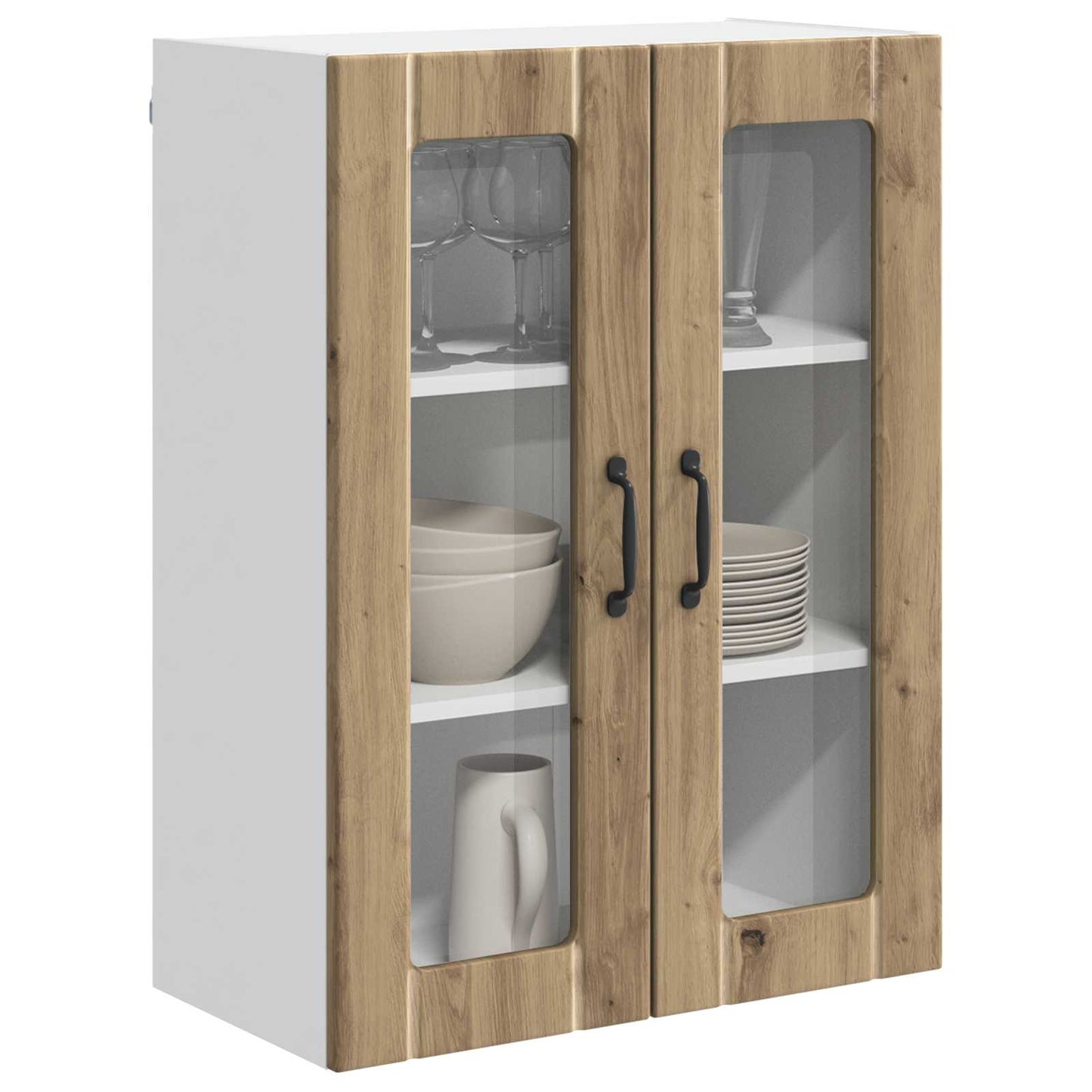 Mobile in vetro da parete LUCCA Rovere Artigianale | homemem39
